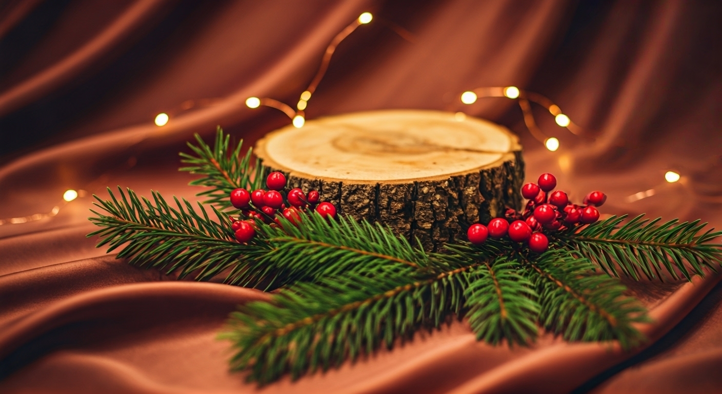 rondins de bois pour Noël