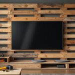 Fabriquer une paroi TV avec palette : économique et écologique pour votre intérieur