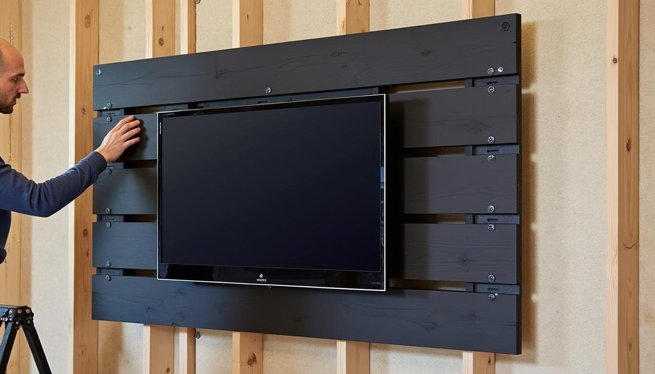 découvrez des idées créatives pour aménager un mur tv en palette noire qui saura capter tous les regards. transformez votre salon avec des astuces design et des inspirations uniques pour allier esthétisme et fonctionnalité.