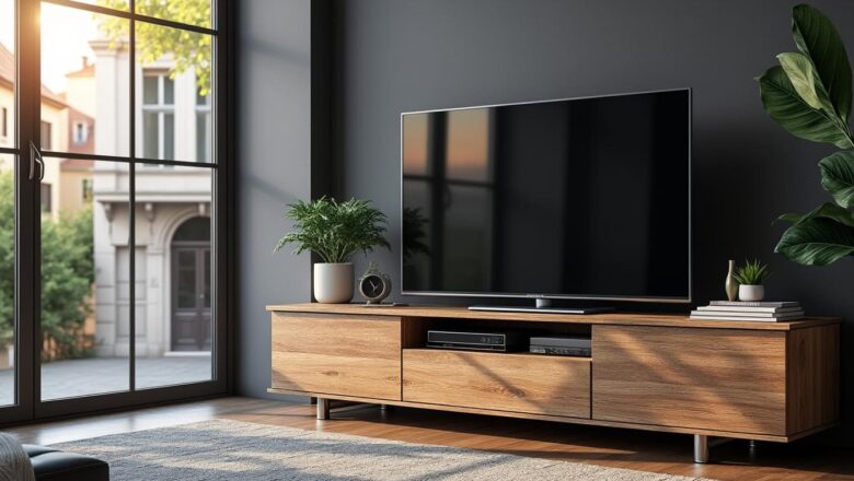 Meuble TV devant une fenêtre : comment combiner style et fonctionnalité ?
