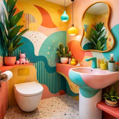 Aménager des toilettes originales : osez la décoration audacieuse et fun