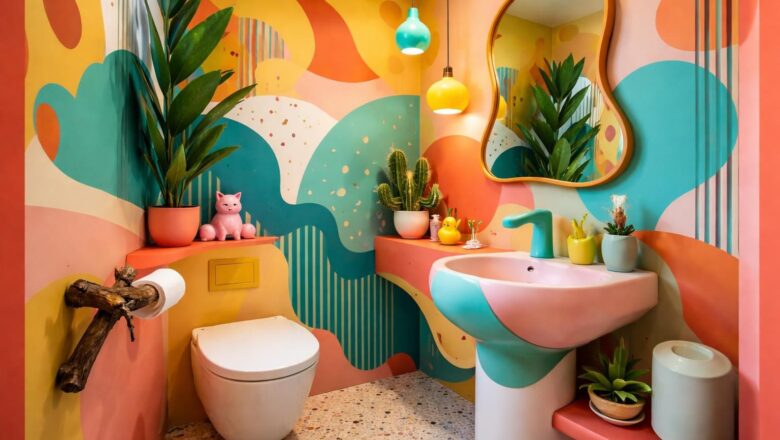 Aménager des toilettes originales : osez la décoration audacieuse et fun