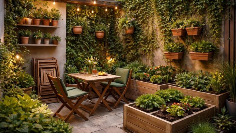 Gain de place au jardin : nos solutions pour aménager les petits extérieurs