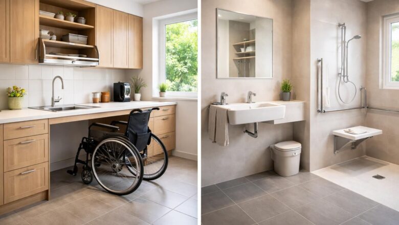 Hauteur meuble PMR : les normes pour une cuisine ou salle de bain accessible