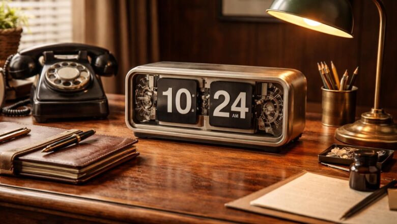Pendule flip flap : le charme du rétro pour un bureau au style vintage