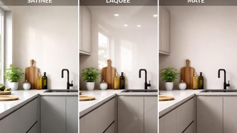 Quelle peinture choisir pour une cuisine : satinée, laquée ou mate ?