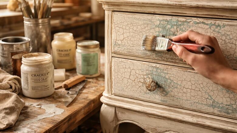 Vernis à craqueler : la technique pour donner un aspect vieilli à vos meubles
