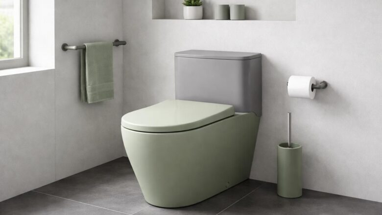 WC vert et gris : l&rsquo;association de couleurs moderne pour vos toilettes