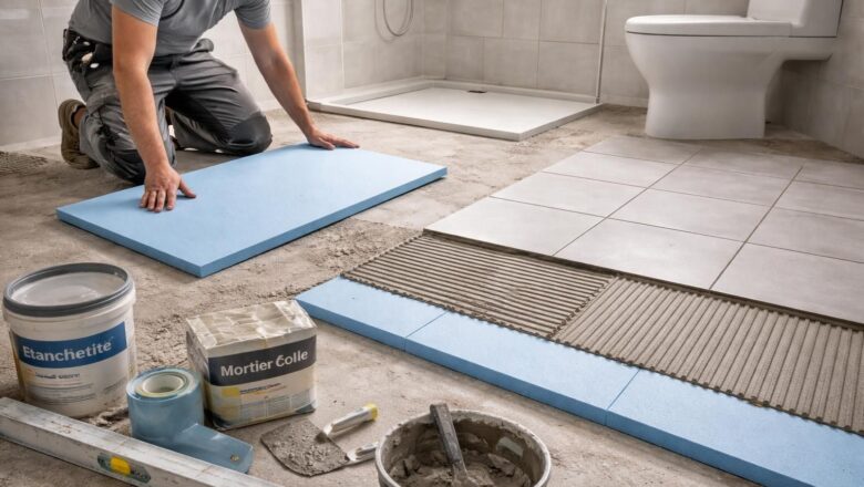 Comment réaliser une isolation sous carrelage de salle de bain ?