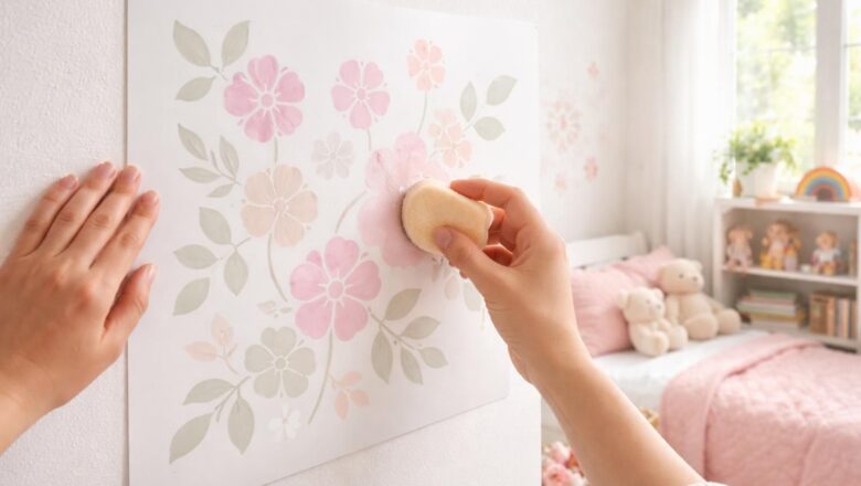 Déco murale : comment utiliser un pochoir pour une chambre de petite fille