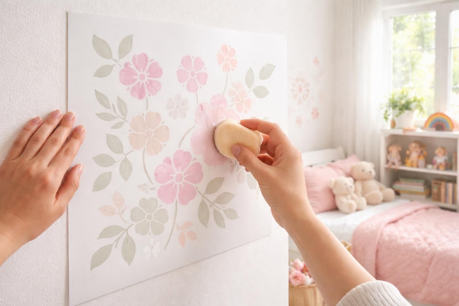 découvrez comment utiliser un pochoir pour décorer les murs d'une chambre de petite fille, avec des conseils pratiques pour un rendu charmant et personnalisé.