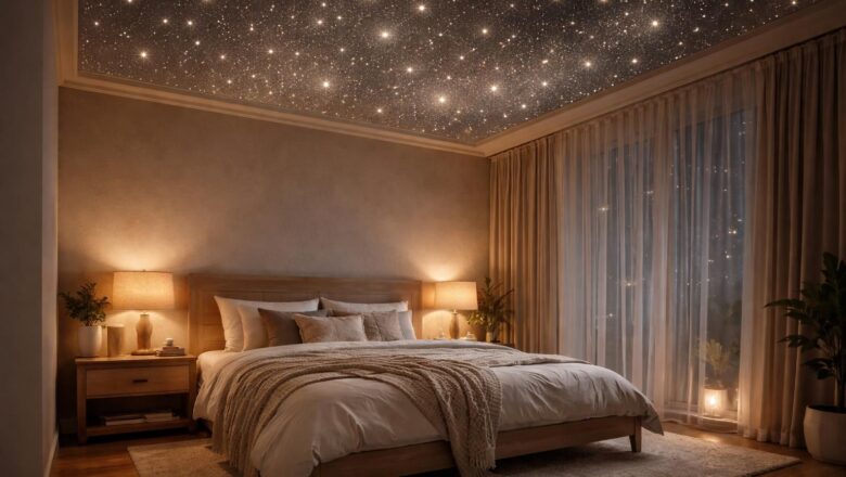 Décoration étoiles au plafond : créez un ciel étoilé magique dans une chambre
