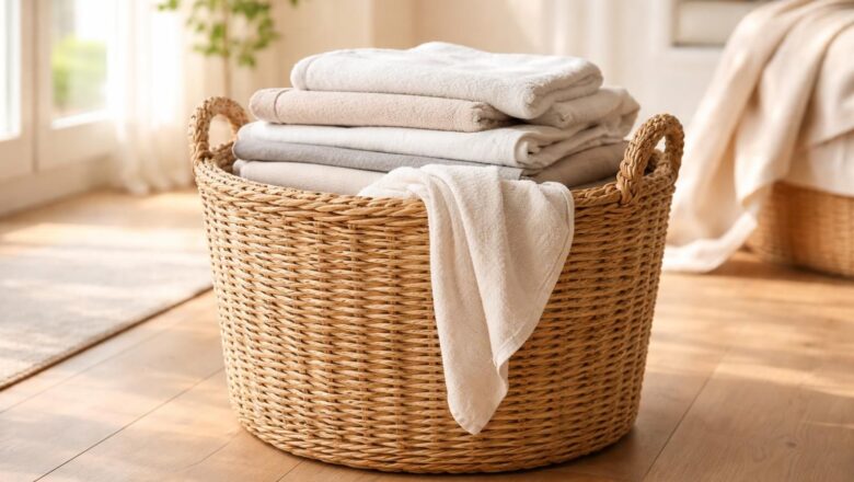 Panier en osier pour le linge : le charme naturel du rangement traditionnel