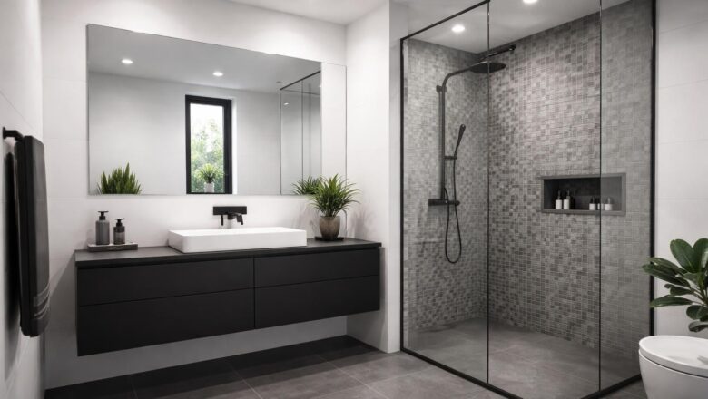 Salle de bain gris, blanc et noir : le trio gagnant pour un style moderne