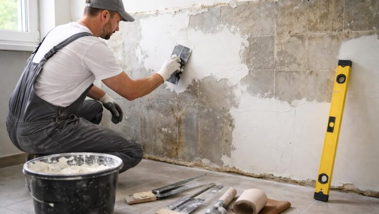 Comment réparer un mur après avoir enlevé le carrelage ?