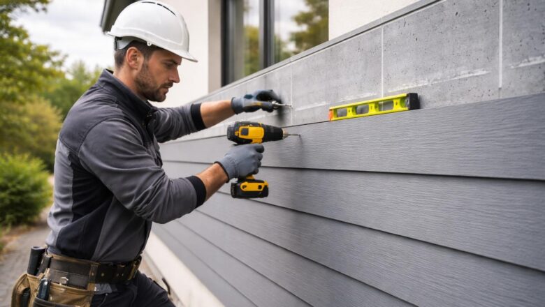 Tutoriel pour la pose de clin en fibrociment sur une façade de maison