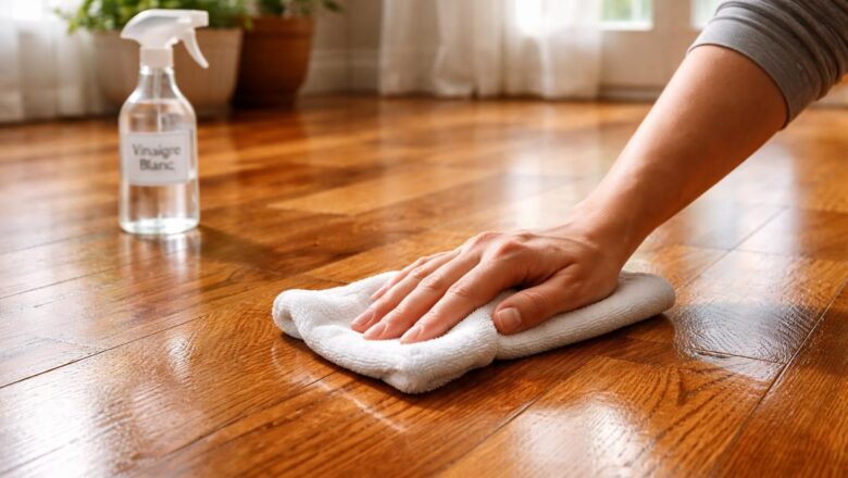 Utiliser du vinaigre blanc sur un parquet huilé
