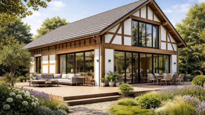 La maison à colombage moderne : alliez charme rustique et design actuel