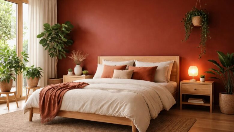 Ocre rouge : comment utiliser cette couleur tendance dans votre chambre