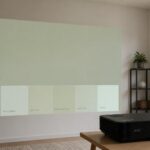 Choisir une couleur de peinture : test au mur via vidéoprojecteur Acer