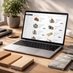 Commander matériaux : shopping-list travaux sur PC portable