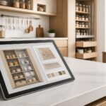 Cuisine : implantation et rangements sur tablette tactile Microsoft