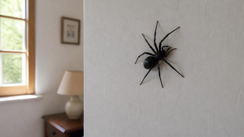Grosse araignée noire dans la maison : comprendre son rôle dans l&rsquo;écosystème domestique