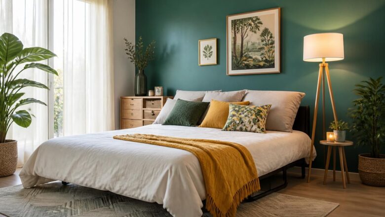 Révéler le potentiel d’une chambre d’amis avec clic-clac grâce à la couleur